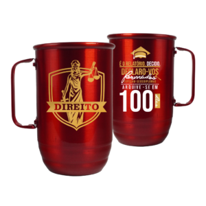 Caneca de Alumínio Colorida Personalizada 850ml com design vibrante e funcional